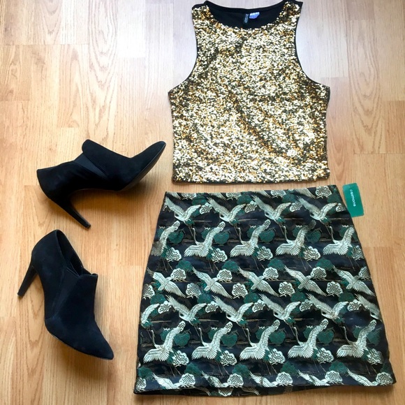 twik Dresses & Skirts - NWT Twik mini skirt in a Chinese Tapestry motif